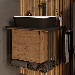 Grossman Мебель для ванной Винтаж 70 GR-4041BW веллингтон/металл черный – фотография-4